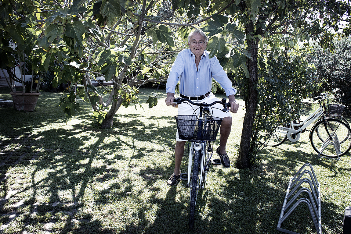 Alfio Moriconi in bicicletta